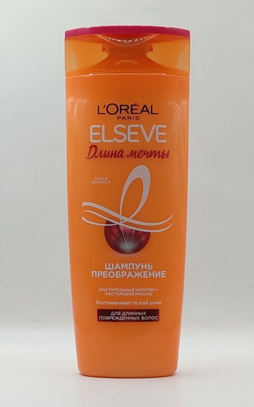 Шампунь для длинных и поврежденных волос l`oreal paris elseve длина мечты с кератином 400 мл
