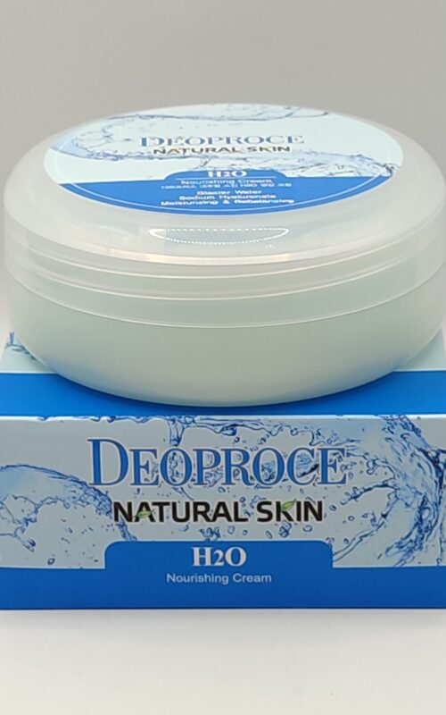 Питательный крем для лица с ледниковой водой deoproce natural skin h2o nourishing cream. 100гр.