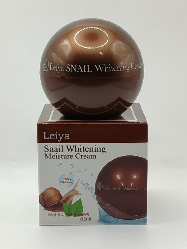 Крем для лица с муцином улитки leiya snail whitening moisture cream 85мл
