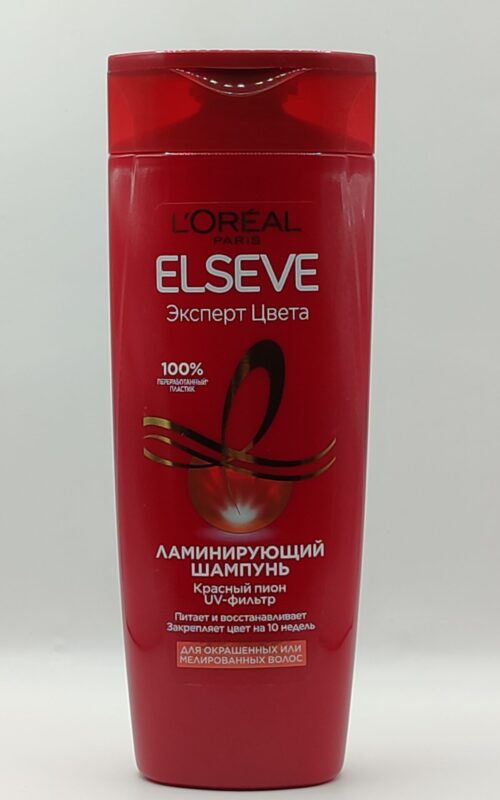 Шампунь для волос ламинирующий elseve эксперт цвета для окрашенных или мелированных воло