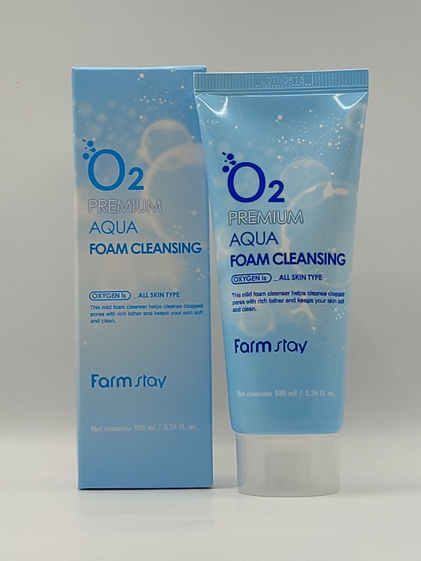 Кислородная пенка для умывания farmstay o2 premium aqua foam cleansing. 100мл