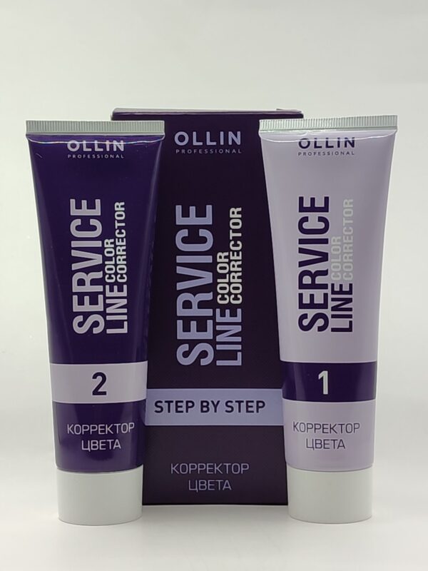 Профессиональная смывка краски для волос – корректор цвета ollin service line color corrector