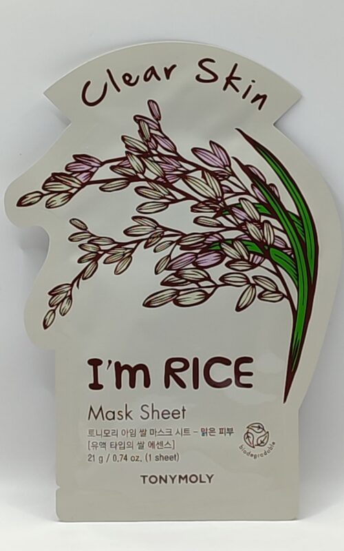 Тканевая маска маска для лица tonymoly i`m rice