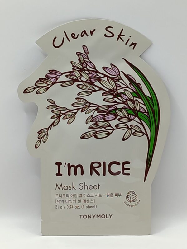 Тканевая маска маска для лица tonymoly i`m rice