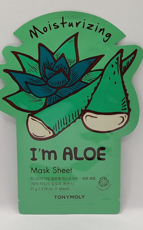 Тканевая маска для лица tony moly i’m real aloe mask sheet moisturizing