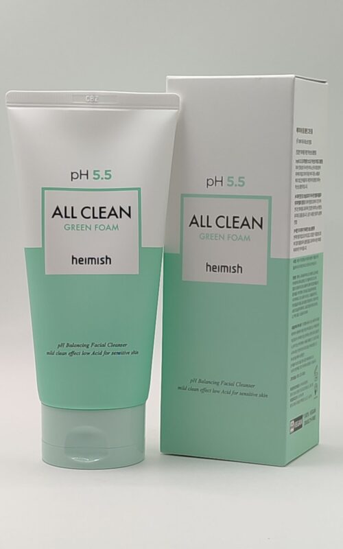 Мягкая очищающая пенка heimish ph 5.5 all clean green foam 150 мл