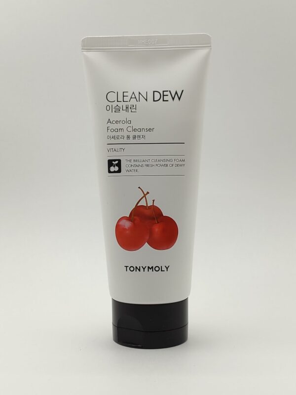 Пенка для умывания с ацеролой tony moly clean dew acerola foam cleanser. 180мл