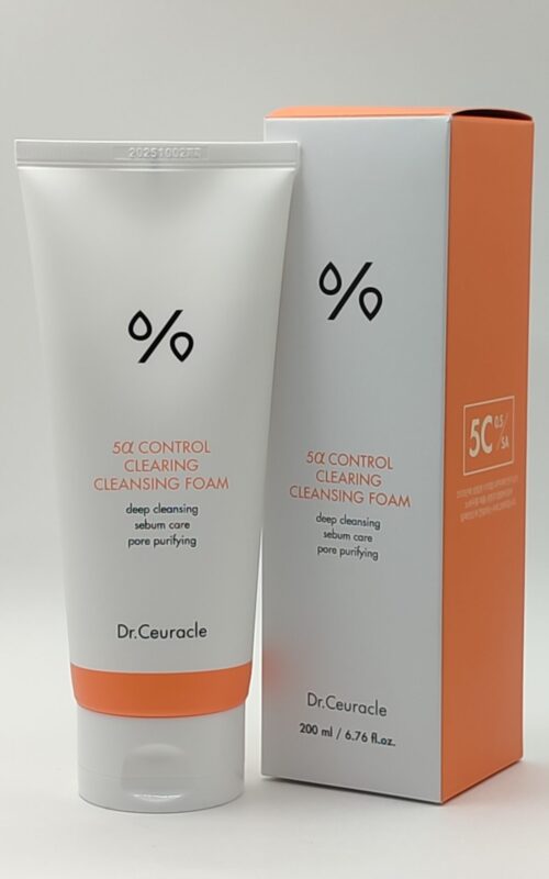 Себорегулирующая пенка для жирной кожи  5α control clearing cleansing foam. 200мл