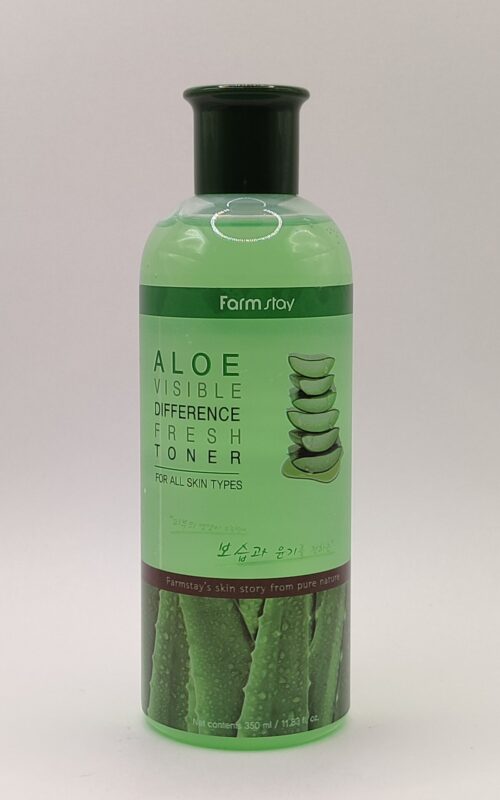 Освежающий тонер для лица с алоэ вера farmstay visible difference fresh toner aloe 350 мл
