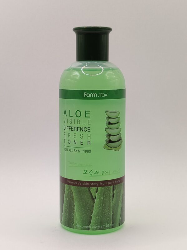 Освежающий тонер для лица с алоэ вера farmstay visible difference fresh toner aloe 350 мл