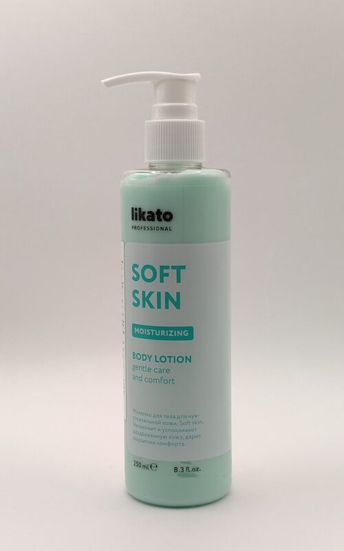 Молочко likato увлажняющее для чувствительной кожи тела soft skin, 250 мл