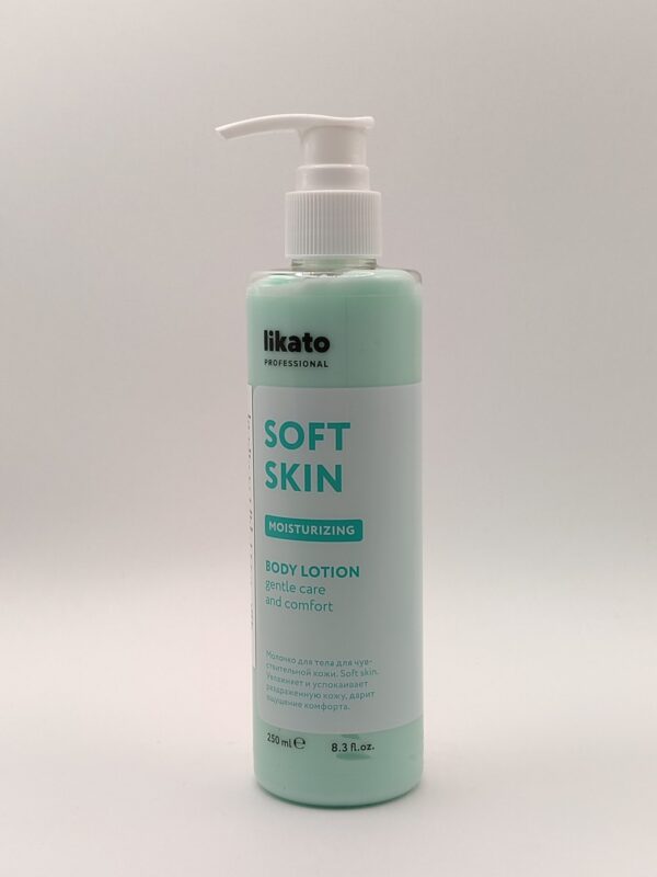 Молочко likato увлажняющее для чувствительной кожи тела soft skin, 250 мл