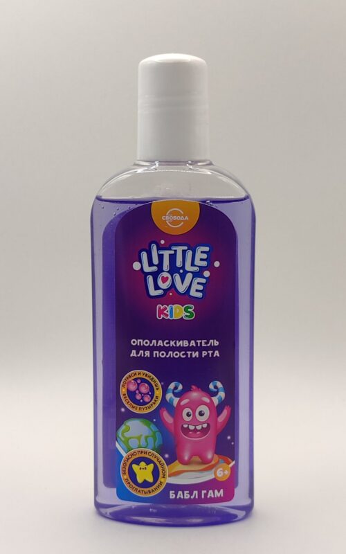 Детский ополаскиватель для полости рта little love бабл-гам 6+