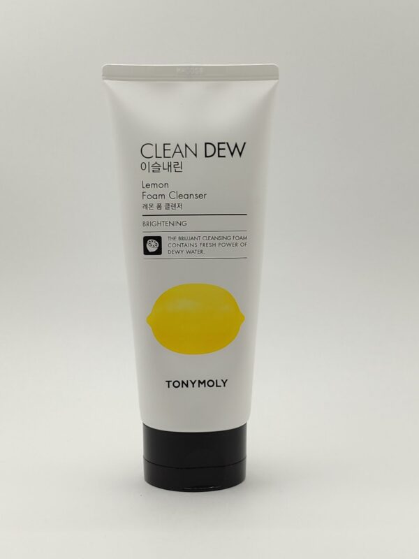 Очищающая пенка для комбинированной кожи лица tony moly clean dew lemon foam cleanser. 180мл