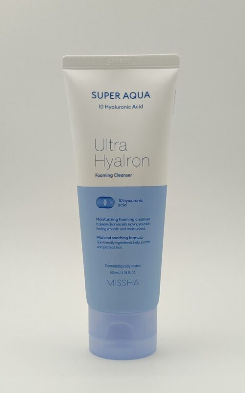 Увлажняющая пенка для умывания missha super aqua ultra hyalron cleansing foam. 200мл