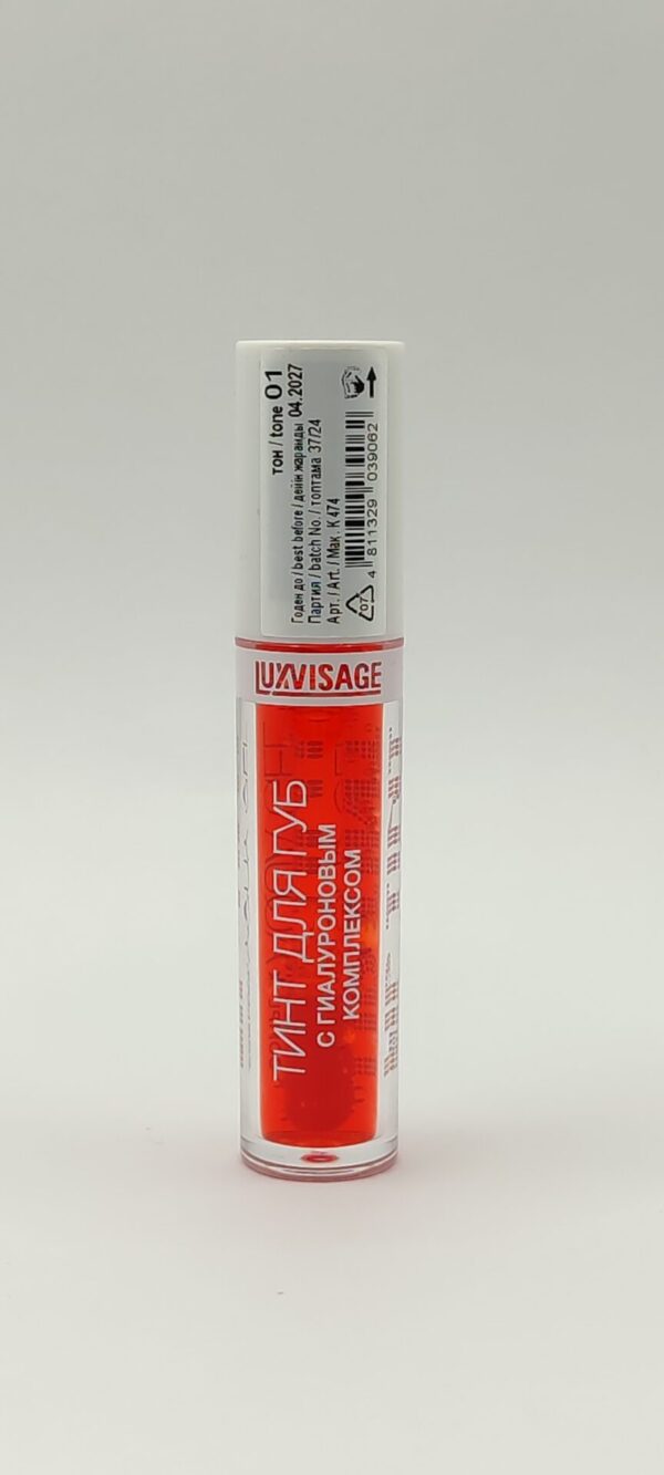 Тинт для губ luxvisage lip tint aqua gel, 3.5 гр, 01