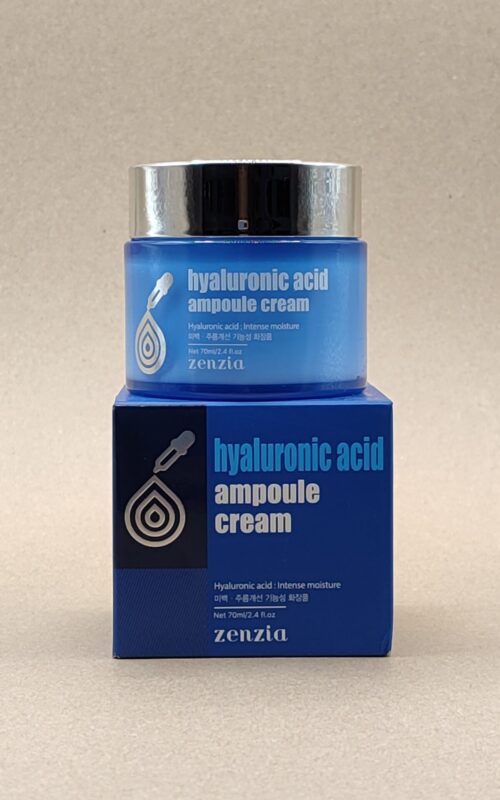 Увлажняющий крем с гиалуроновой кислотой для лица zenzia hyaluronic acid ampoule cream. 70мл