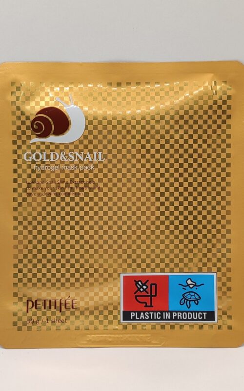 Гидрогелевая маска для лица petitfee gold & snail hydrogel mask pack