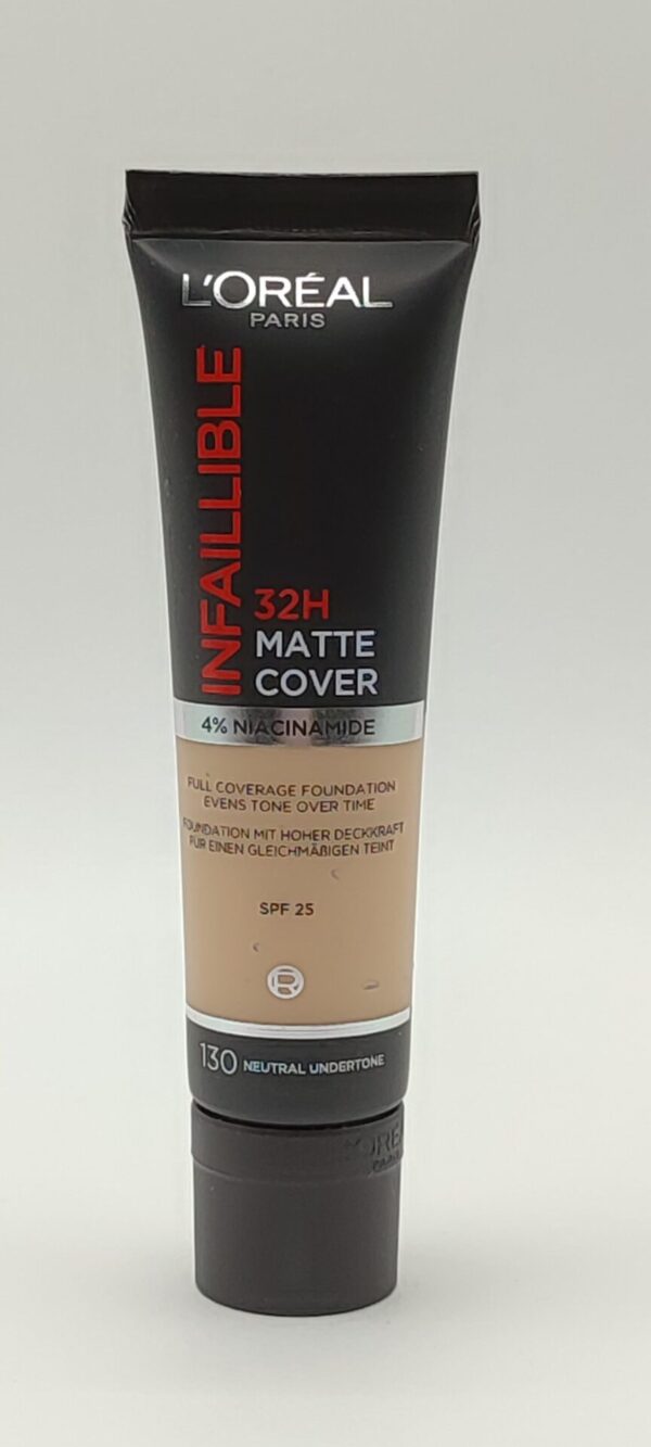 Тональный крем l'oreal paris infaillible 32h spf25 matte tube 130 true beige 30 мл