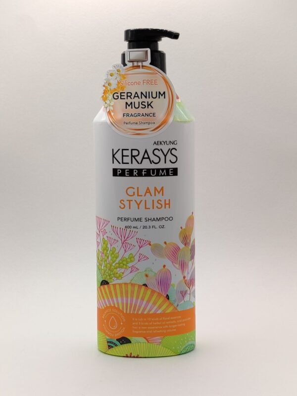 Парфюмированный шампунь для волос "kerasys" glam stylish. 600 мл