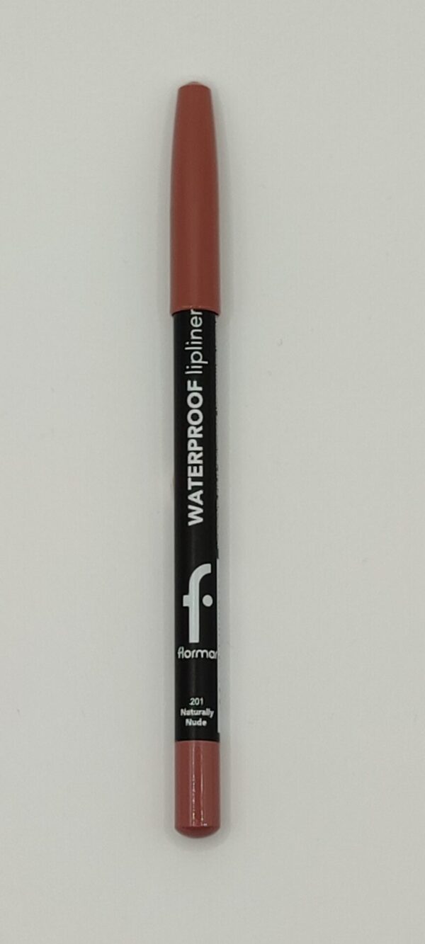 Карандаш для губ flormar waterproof lipline naturally nude водостойкий 201 натуральный нюд