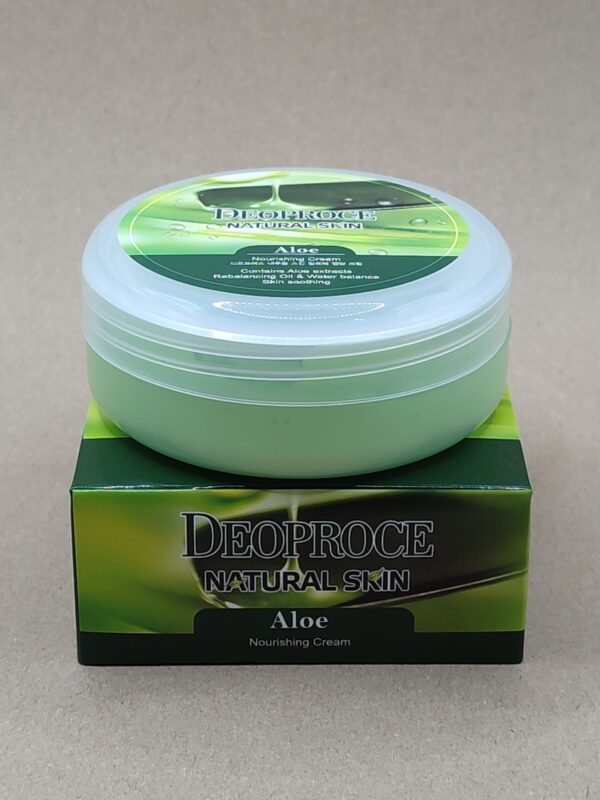 Питательный крем для лица и тела с экстрактом алоэ deoproce natural skin aloe nourishing cream. 100мл