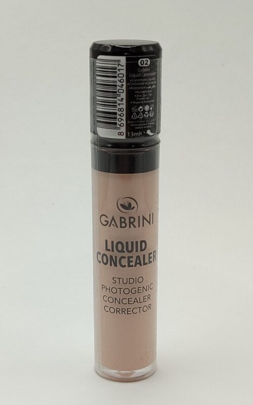 Консилер gabrini liquid concealer, spf 20, 02 warm vanilla, 6 мл
