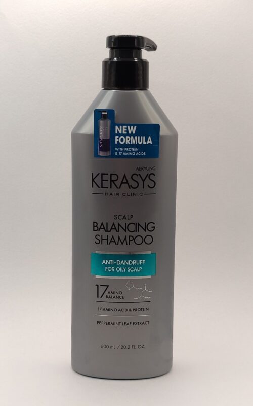 Шампунь для волос kerasys balancing scalp care «балансирующий» от перхоти и зуда 600мл
