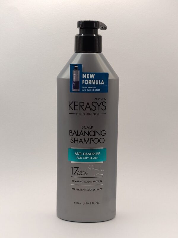 Шампунь для волос kerasys balancing scalp care «балансирующий» от перхоти и зуда 600мл