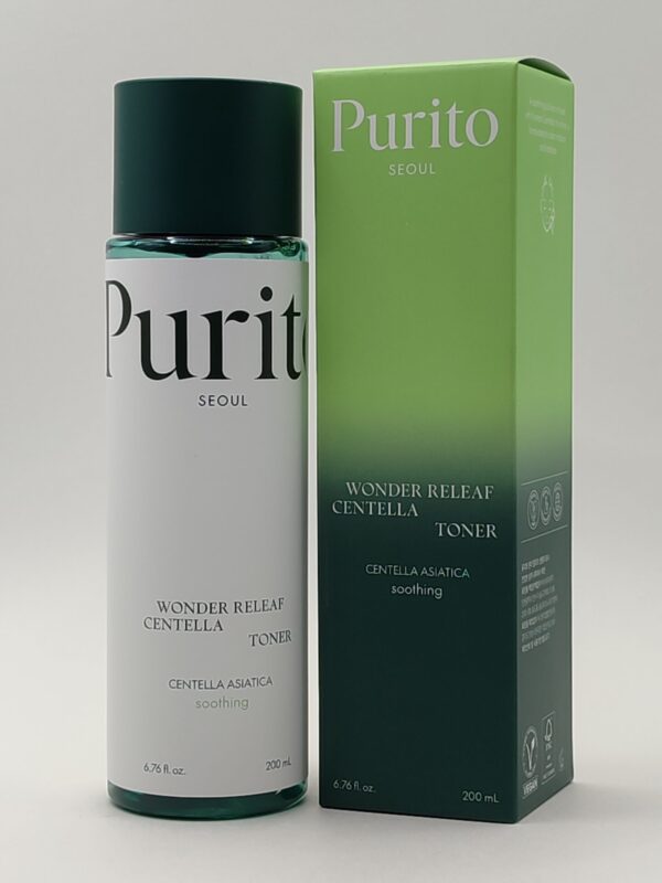 Бесспиртовый успокаивающий тонер с центеллой азиатской <purito> centella green level calming toner. 200мл