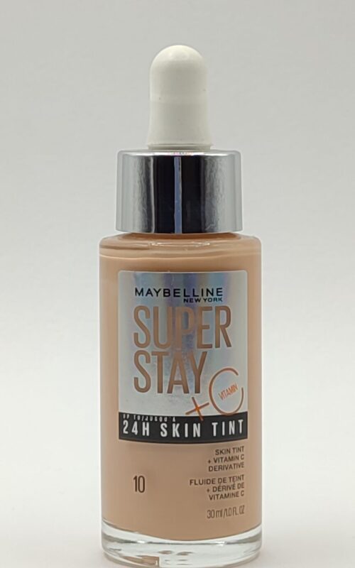 Стойкий тональный флюид для лица maybelline new york super stay 24h skin tint с витамином с №10 30 мл