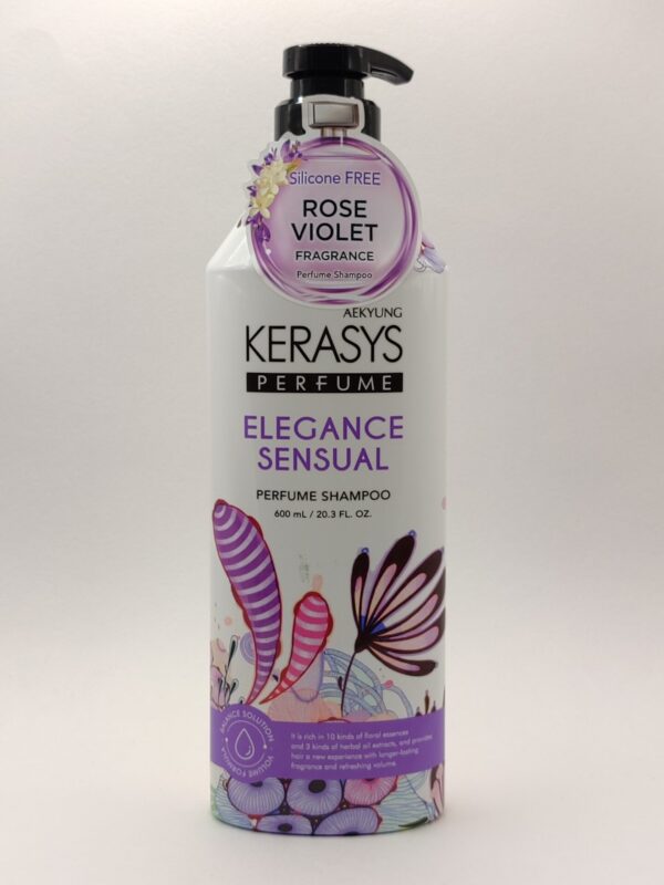 Парфюмированный шампунь для волос kerasys elegance sensual. 600 мл