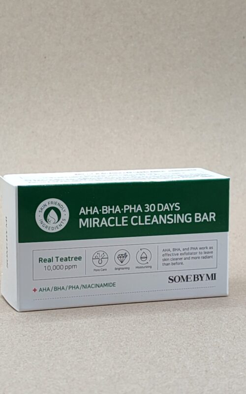Очищающее мыло для проблемной кожи с кислотами some by mi aha-bha-pha 30 days miracle cleansing bar.