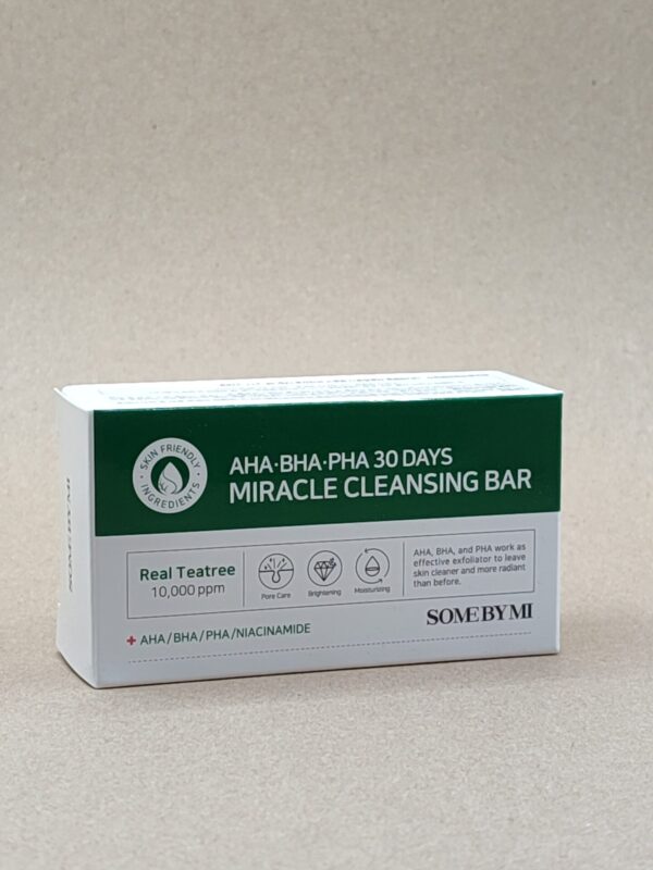 Очищающее мыло для проблемной кожи с кислотами some by mi aha-bha-pha 30 days miracle cleansing bar.