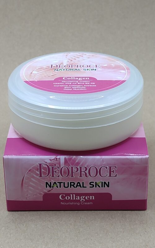Питательный крем для лица и тела с коллагеном deoproce natural skin collagen nourishing cream. 100мл