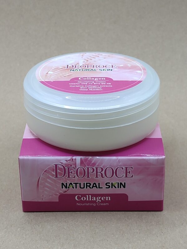 Питательный крем для лица и тела с коллагеном deoproce natural skin collagen nourishing cream. 100мл