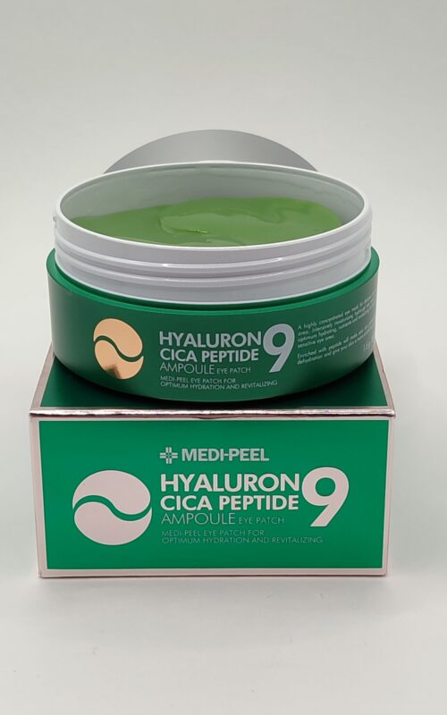 Гидрогелевые патчи с центеллой и пептидами hyaluron cica peptide 9 ampoule eye patch medi peel. 60шт