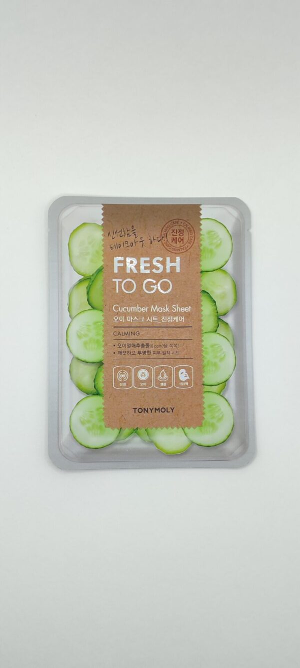 Тканевая маска для лица tony moly fresh to go cucumber mask sheet