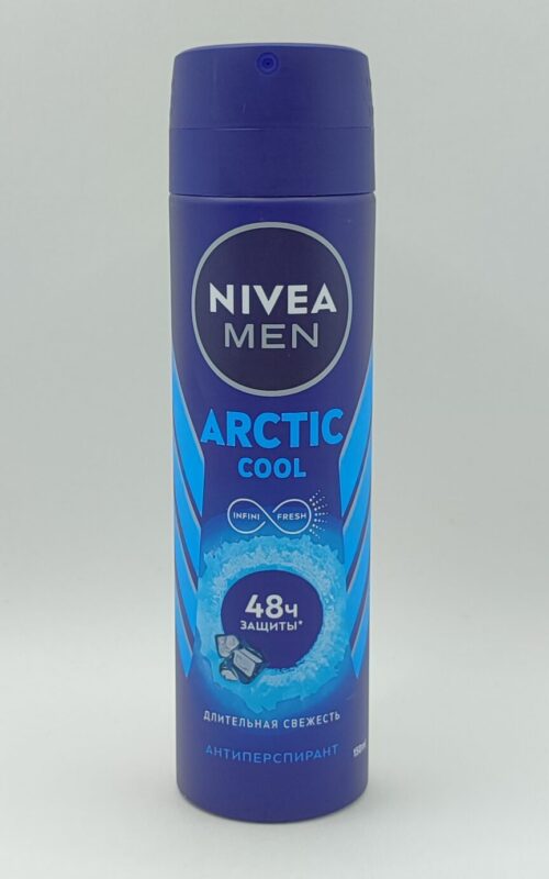 Дезодорант-антиперспирант спрей nivea men arctic cool с ароматом можжевельник 150 мл