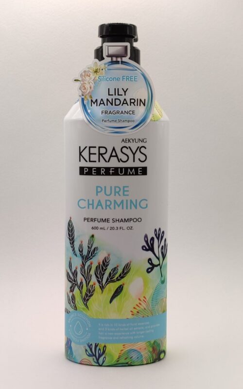 Парфюмированный шампунь для волос kerasys pure & charming. 600 мл