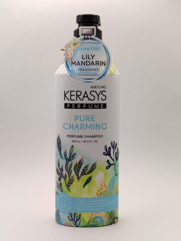 Парфюмированный шампунь для волос kerasys pure & charming. 600 мл