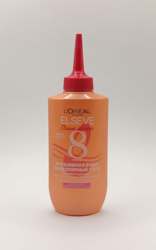 Кондиционер для ламинирования волос elseve l’oreal волшебная вода, длина мечты, 8 секунд. 200мл