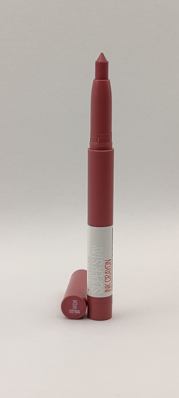 Помада-стик maybelline new york superstay ink crayon суперстойкая оттенок 25 stay exceptional 2 г