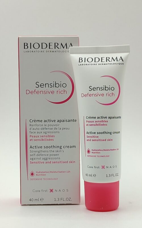 Насыщенный крем для чувствительной кожи bioderma sensibio defensive rich 40 мл