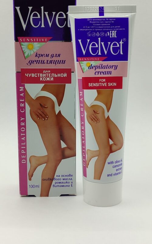 Крем для депиляции velvet для чувствительной кожи, 100 мл