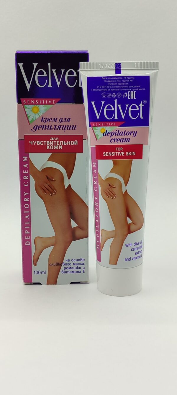 Крем для депиляции velvet для чувствительной кожи, 100 мл