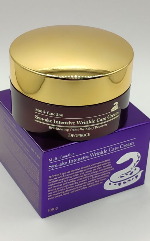 Крем для лица со змеиным ядом deoproce syn ake intensive wrinkle care cream. 100мл