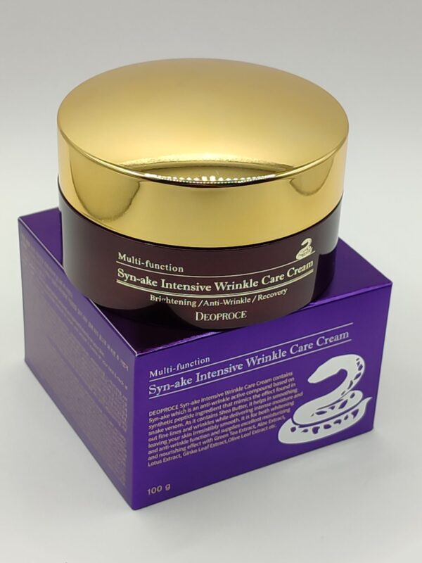 Крем для лица со змеиным ядом deoproce syn ake intensive wrinkle care cream. 100мл