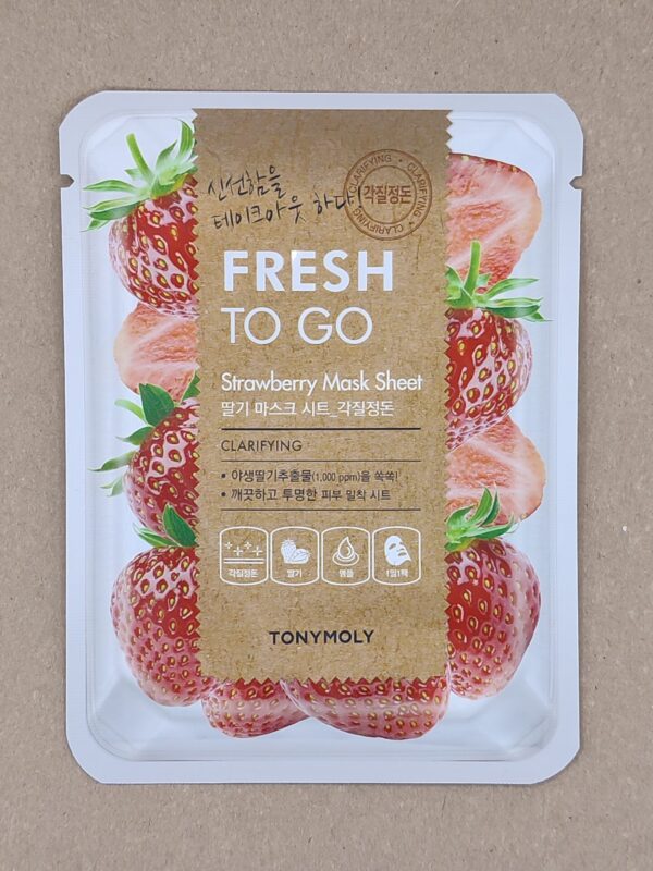 Тканевая маска для лица tonymoly fresh to go strawberry mask sheet