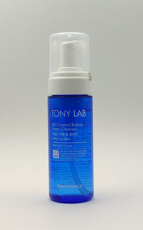 Антибактериальная пенка для умывания  tony lab ac control acne foam cleanser. 150мл